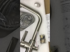 صنبور منقي مياه 3 في 1 مثبت على سطح السفينة نحاس ستانلس ستيل H330 XW200mm