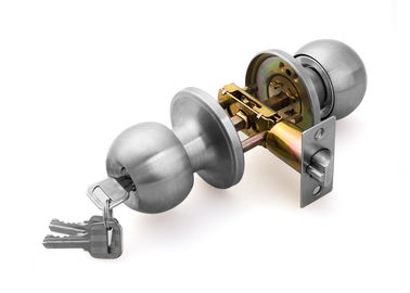 أمان عالية الخصوصية 35 - 55 ملم قفل باب أنبوبي قفل عقدة الكرة الساتن المقاوم للصدأ
