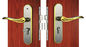 PVD إكمال قفل الباب الرافعة الرافعة المقبض الزنك الصلب 3 مفاتيح النحاس