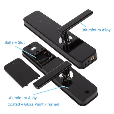 قفل مدخل إلكتروني بدون مفتاح قفل الباب NFC / IC Card Unlock With Handle Touchscreen Keypad