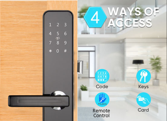 قفل مدخل إلكتروني بدون مفتاح قفل الباب NFC / IC Card Unlock With Handle Touchscreen Keypad