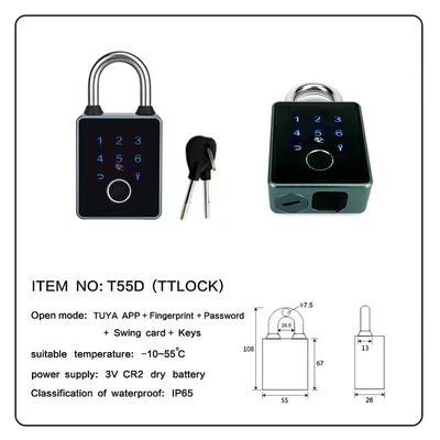 مقاوم للطقس Smart Keyless Touchscreen Bluetooth قفل مضاد للماء لبوابة خارجية