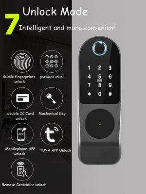 البصمة البيومترية بدون مفتاح Bluetooth قفل الباب المقفل ضد الماء