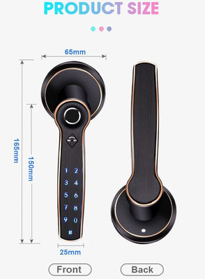 TTlock بصمة الأصابع Bluetooth قفل ذكي بدون مفتاح
